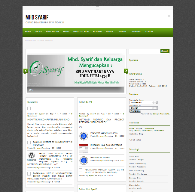 Blog dengan alamat http://mhdsyarif.p.ht, domainnya sudah habis Web_MhdSyarif.p.ht