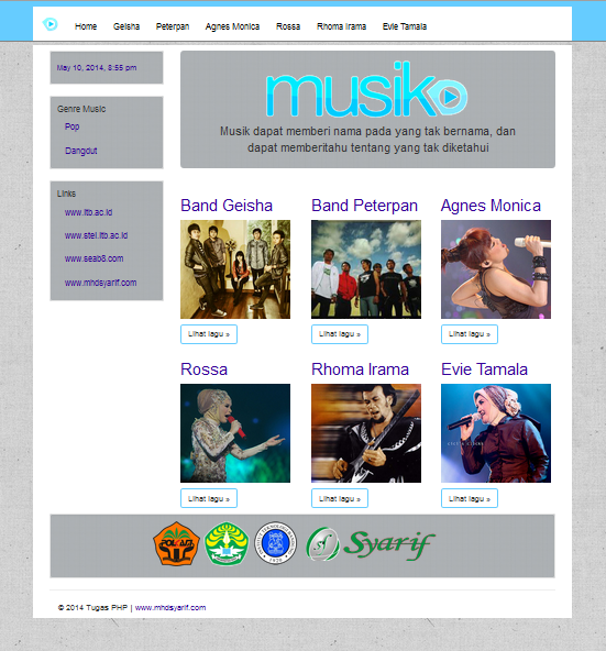 Web Musik Indonesia (Tugas Kuliah) 2014 musik.mhdsyarif.com