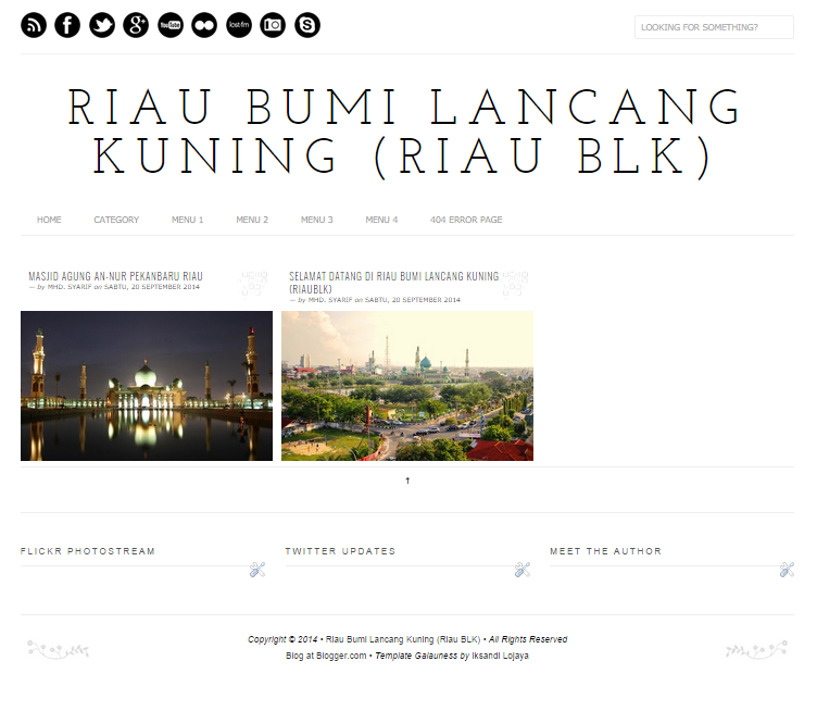 Riau Bumi Lancang Kuning (Riau BLK), Septmber 2014 Riau BLK Indonesia