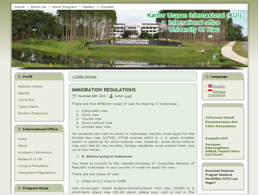 Kantor Urusan International UR