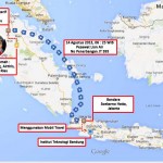 Ilustrasi Perjalanan dari Pekanbaru Menuju Kampus Institut Teknologi Bandung (ITB)