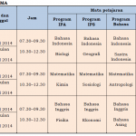 Jadwal Ujian Nasional (UN) 2014 Tingkat SLTA Sederajat Tahun Pelajaran 2013/2014